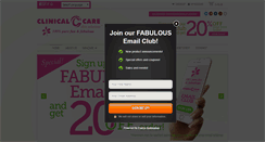 Desktop Screenshot of clinicalcareskinsolutions.com