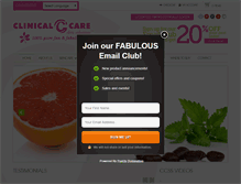 Tablet Screenshot of clinicalcareskinsolutions.com
